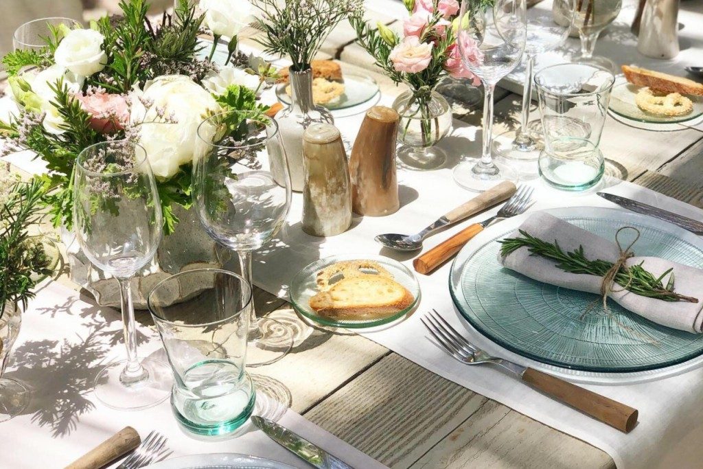 Recycled glass plate set - Image 4