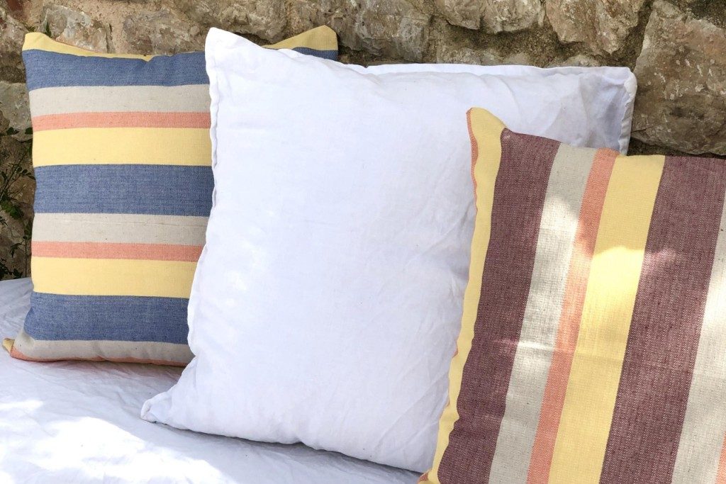 Colourful striped pillows - Image 1